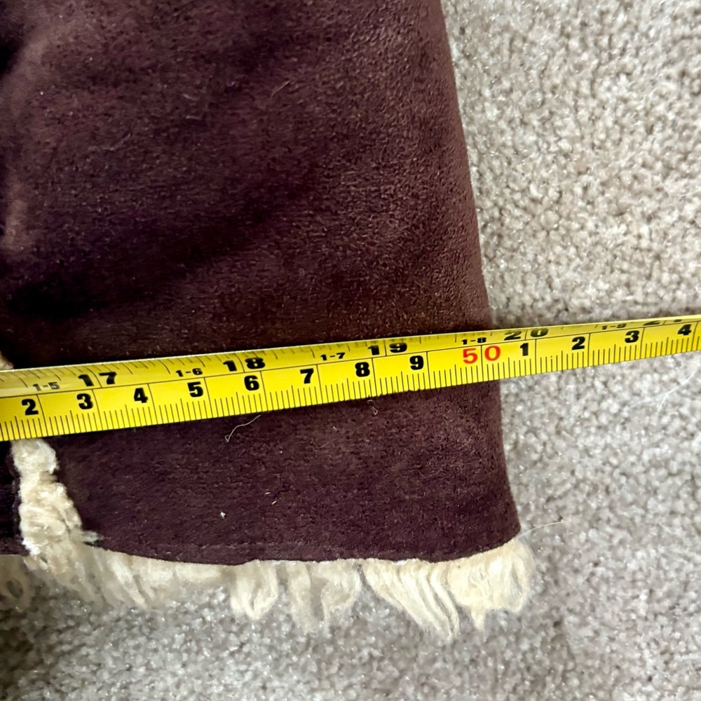 Retro Faux Shearling Jacket – Cozy Vintage Boho Style - Picture 10 of 11